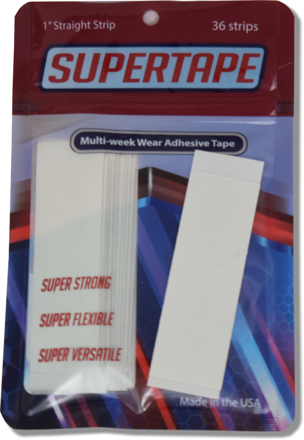 True Tape| Super Tape, 1" X 3" Strips, Double Sided Wig Tape, Waterproof Strong Hold, 36PCS